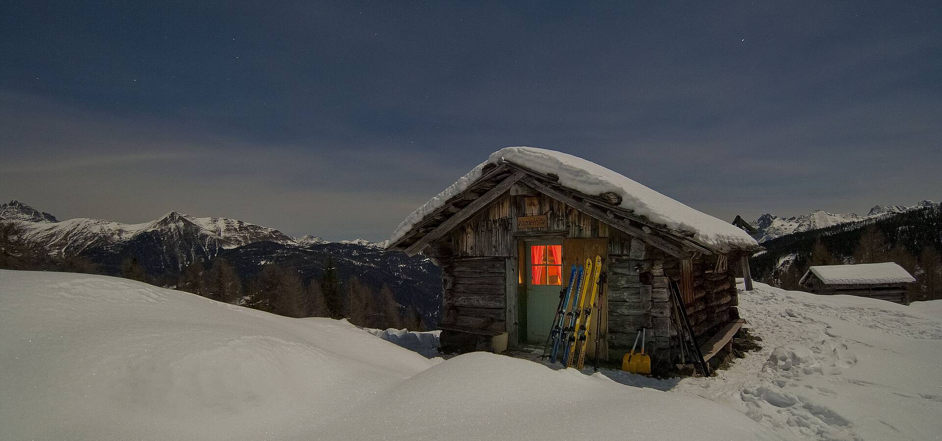 Hütte im Mondschein - Lesachtal