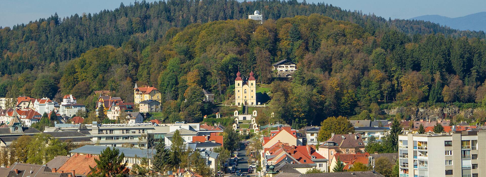 Klagenfurt Kreuzbergl mit Kreuzberglkirche