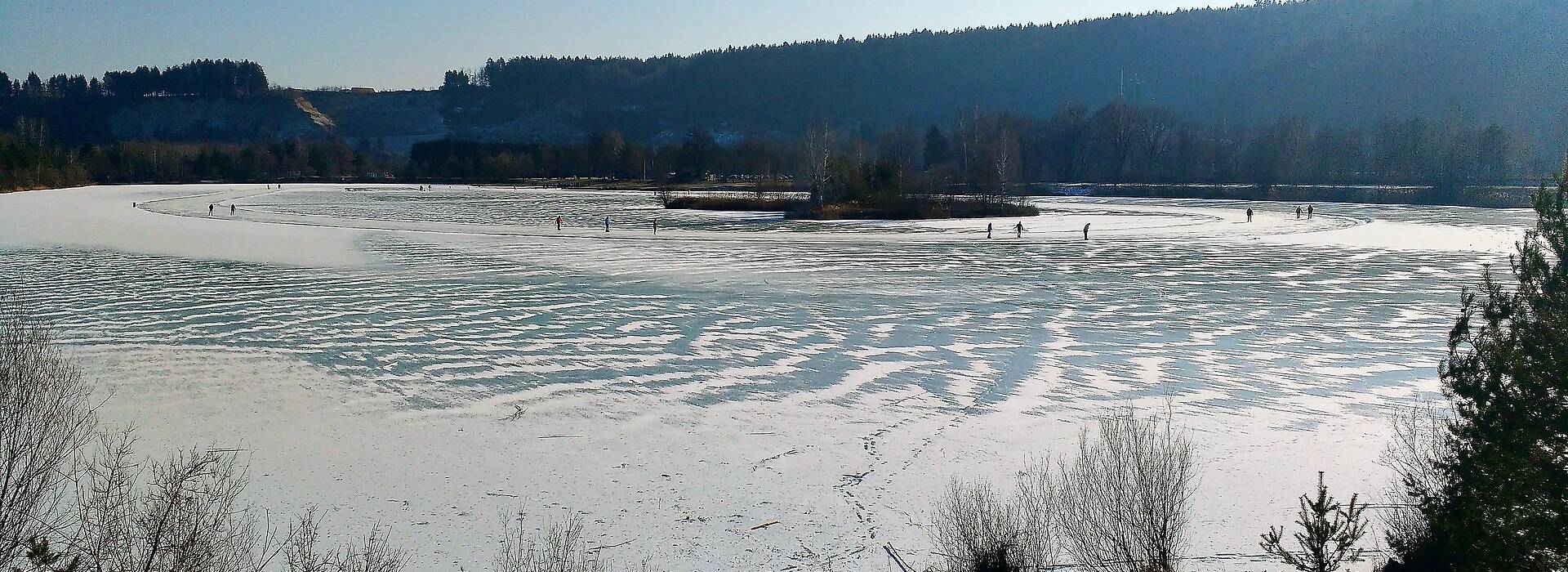 Eislaufen am Silbersee