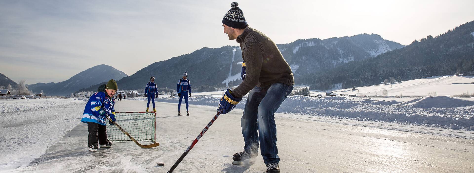 Eishockey am Weissensee