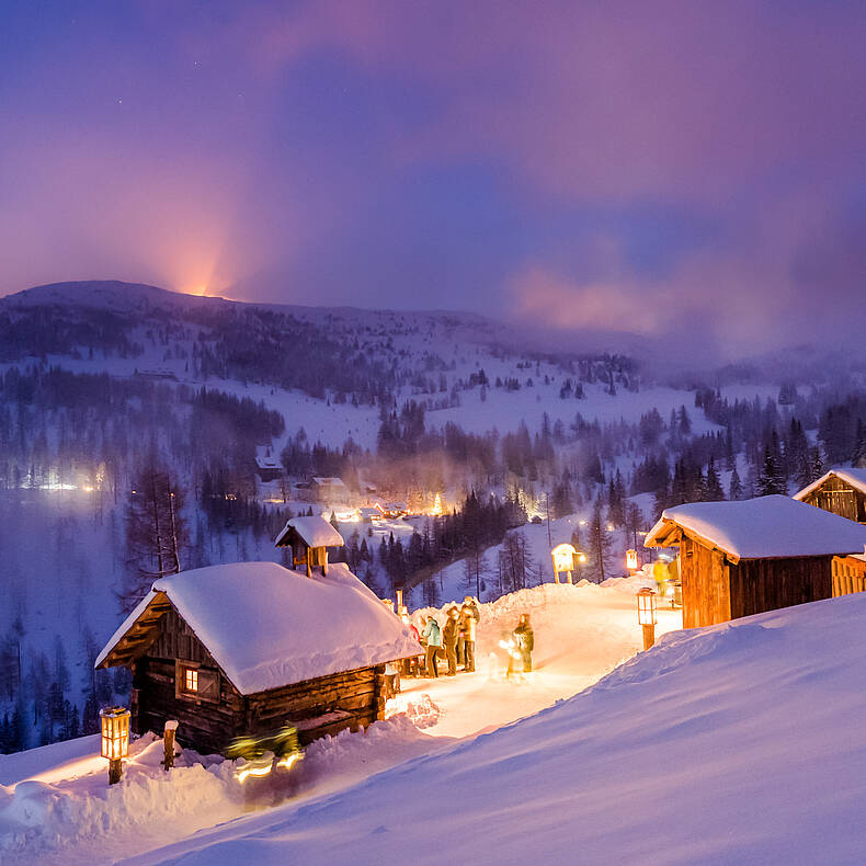 Katschberg_Adventweg bei Nacht