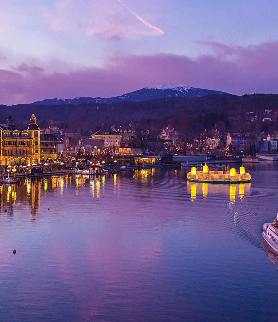 Veldener Advent mit Blick auf die Bucht