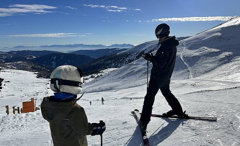 Skifahren mit der Familie in Kärnten