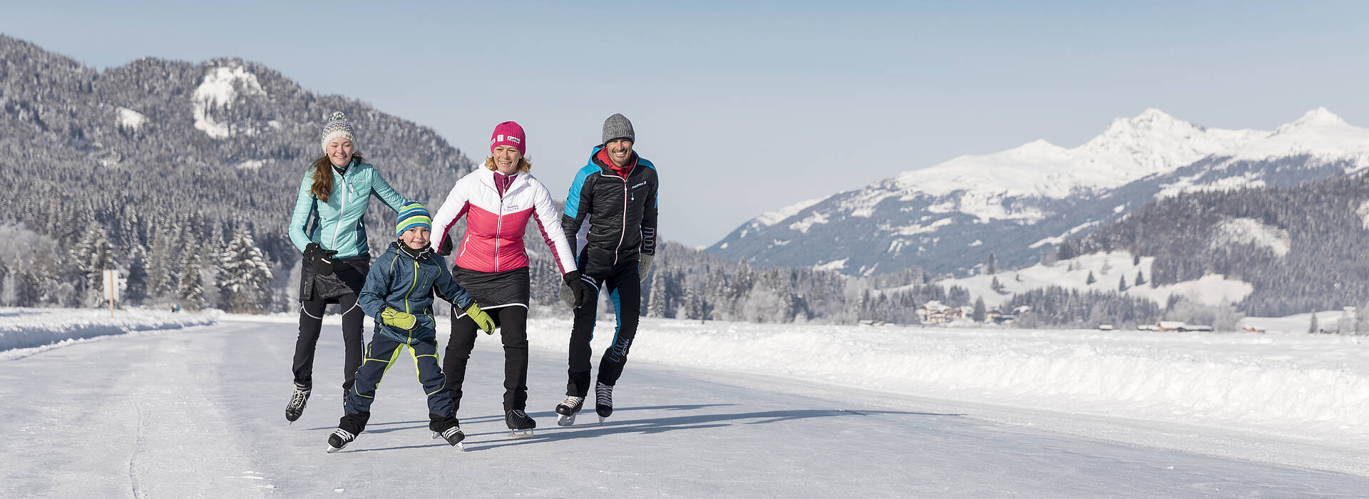 Eislaufen am Weissensee