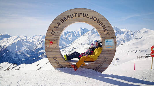 Skifahren am h&ouml;chsten Berg