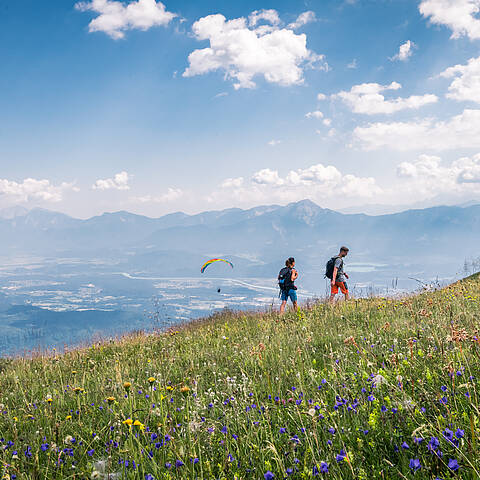 Gerlitzen Alpe Wandern und Paragleiten 