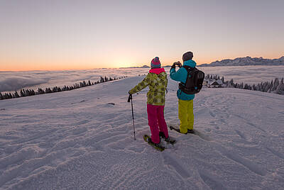 Schneeschuhandern Naturpark Dobratsch_Region Villach