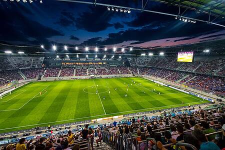 Fu&szlig;ball Champions Leagueim W&ouml;rthersee-Stadion