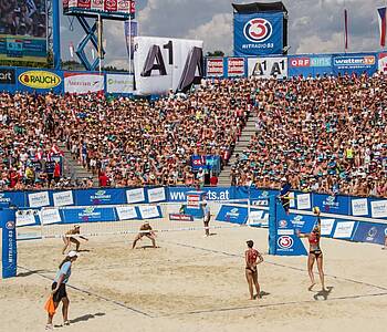 Beachvolleyball am W&ouml;rthersee