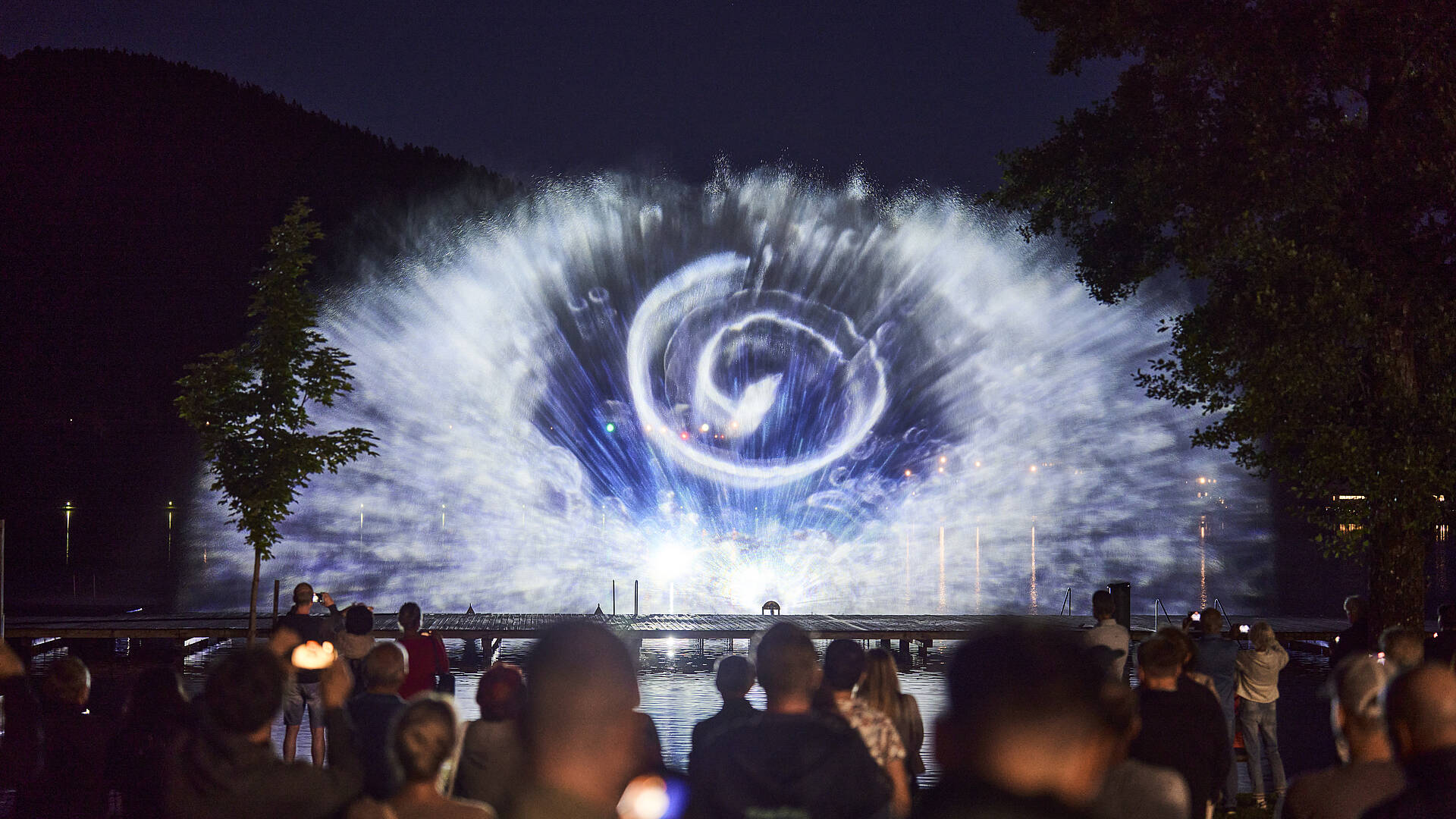 Wasser Multimediashow am Klopeiner See